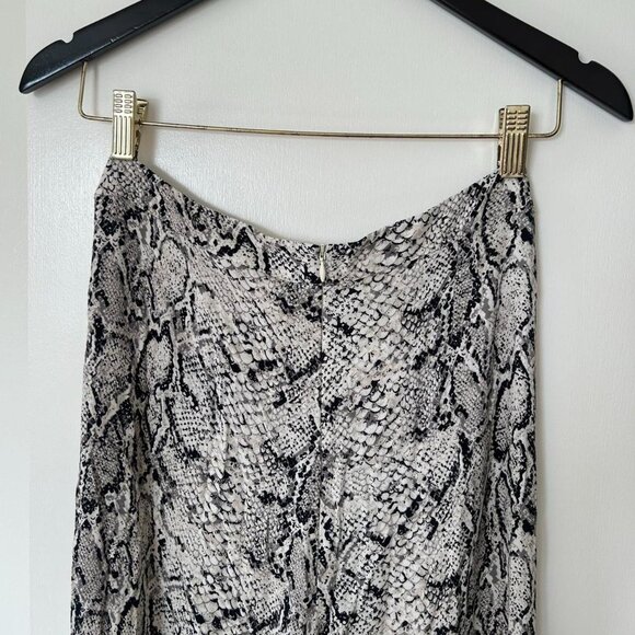 Reformation python snakeskin SORRENTI print high-waisted wide-leg pants - Picture 4 of 5